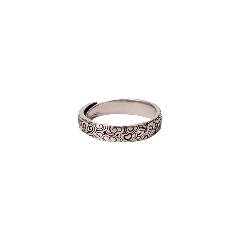 Retro Auspicious Clouds Ring