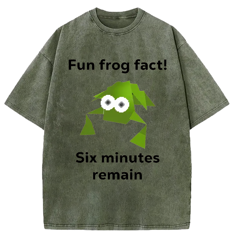 Funny Frog Kanji Washed T-Shirt