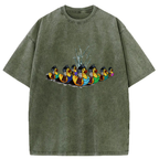 Samurai Ducks Washed T-Shirt