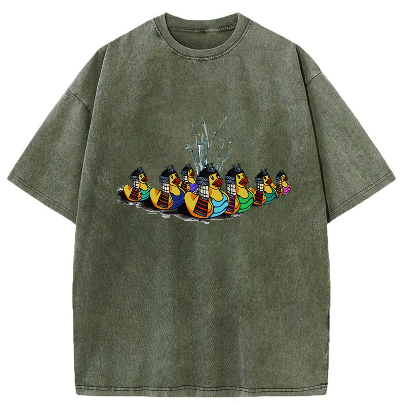 Samurai Ducks Washed T-Shirt