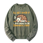 Dramatic Hedgehog Washed Sweatshirt