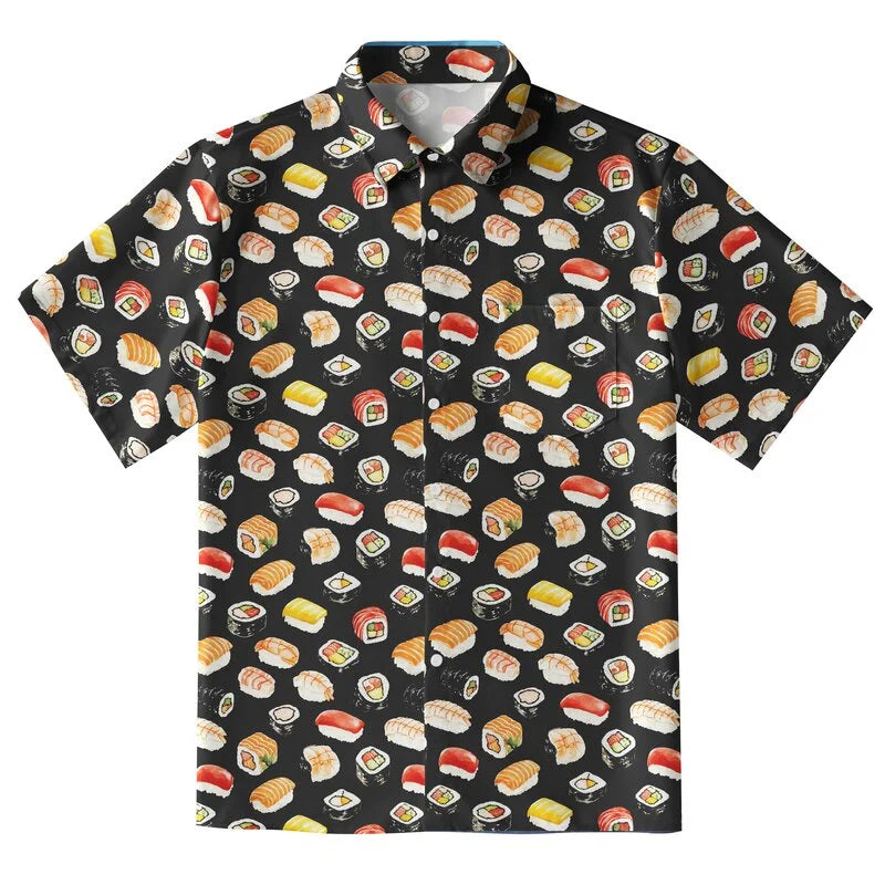 Japanese Delicious Sushi Button-up Shirt