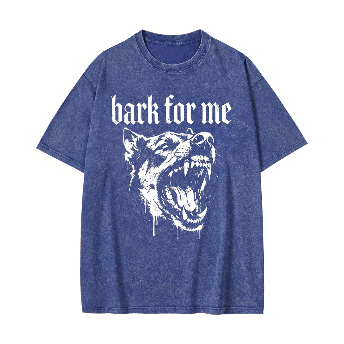 Unisex Bark for Me Printed Washed Tee
