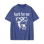Unisex Bark for Me Printed Washed Tee