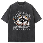 Adorable Raccoon Washed T-Shirt