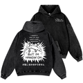 Gecko Vintage Washed Cotton Back Art Hoodie