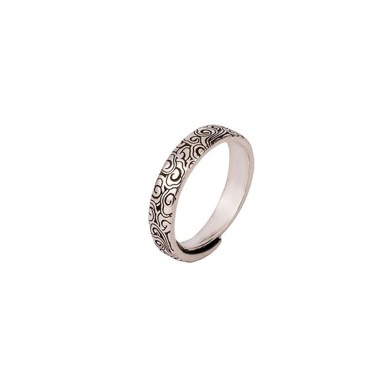 Retro Auspicious Clouds Ring