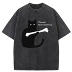 I Found This Humerus Washed T-Shirt