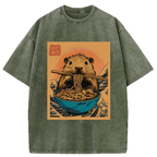 Opossum Eats Ramen Washed T-Shirt