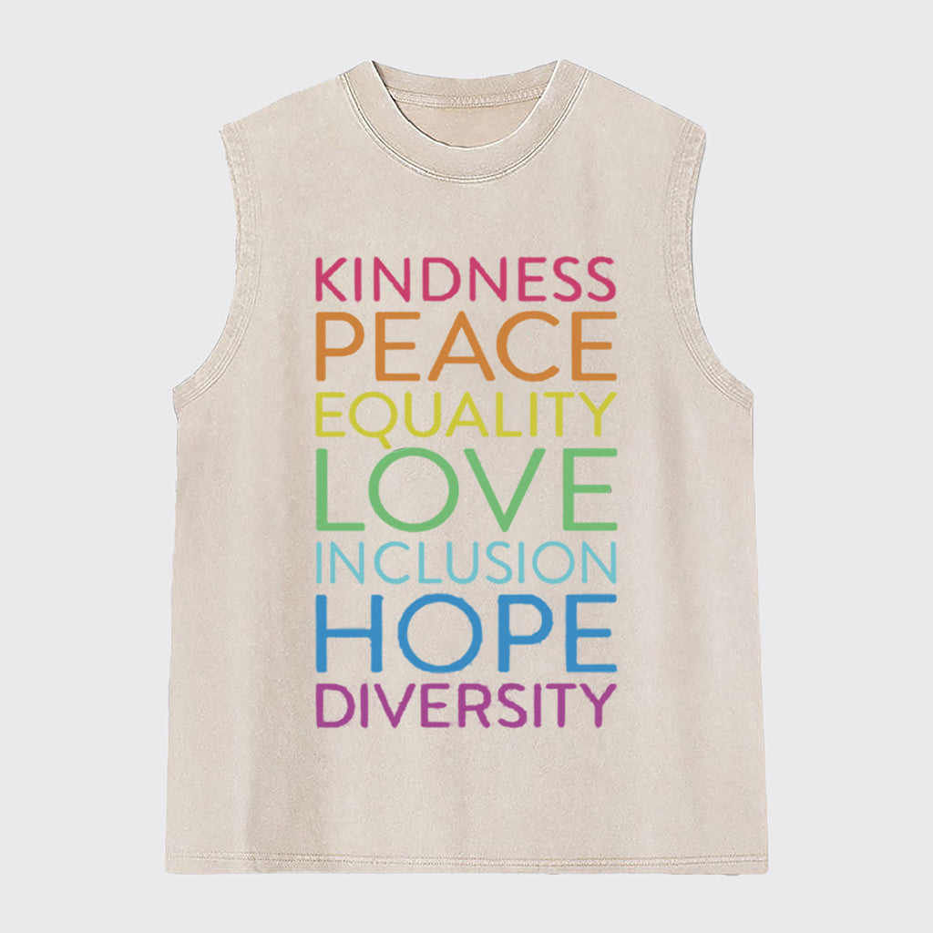 Diversity Inspirational Washed Tanks