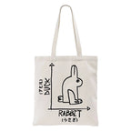 A Rabbit And A Duck Tote Bag