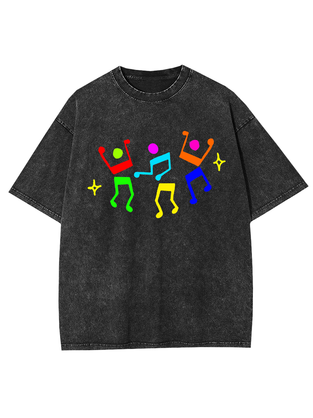 Unisex Dance Till Collapse Printed Washed Tee