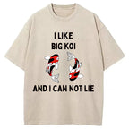 Vintage Koi Fish I Like Big Koi Washed T-Shirt