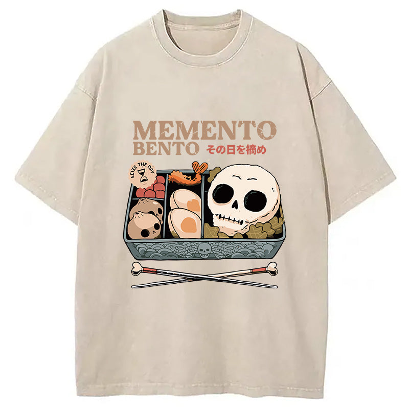 Memento Bento Skull Washed T-Shirt