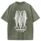 Sardines Market Washed T-Shirt