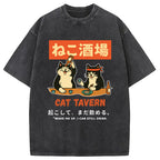 Cat Tavern Washed T-Shirt