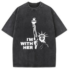 I'm With Her Washed T-Shirt
