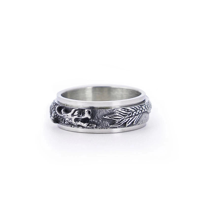 Vintage Dragon Japanese Ring