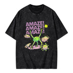 Unisex Amaze Printed Washed Tee