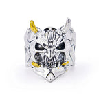 Samurai Mask Skull Ring