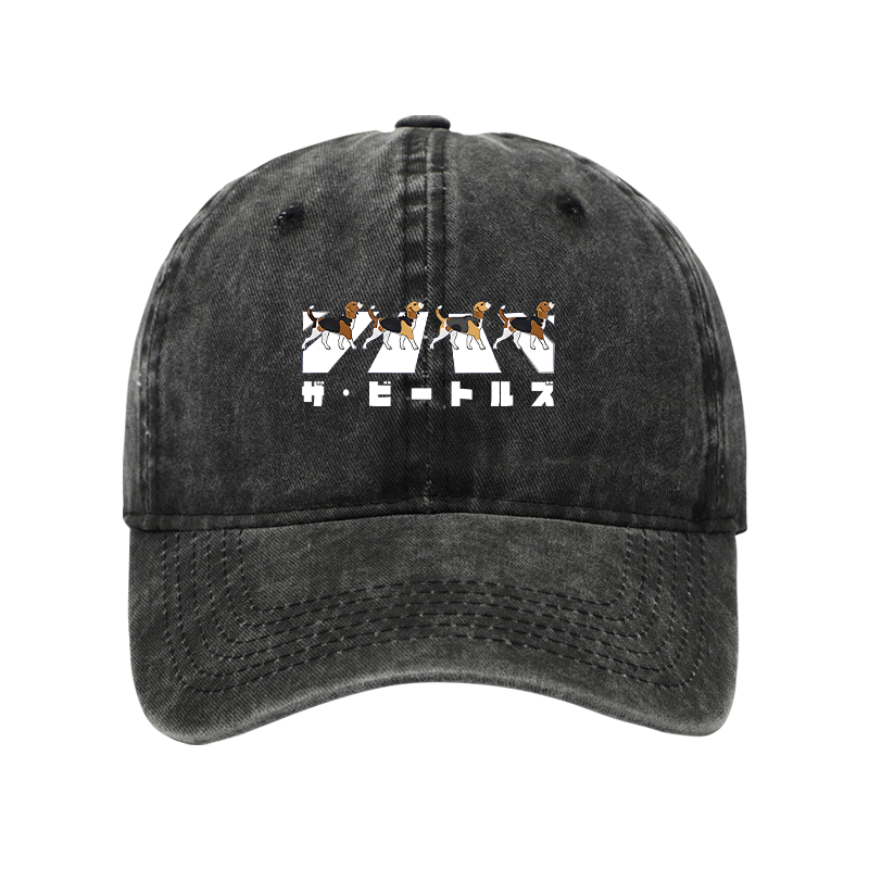 Walking Beagles Washed Cap