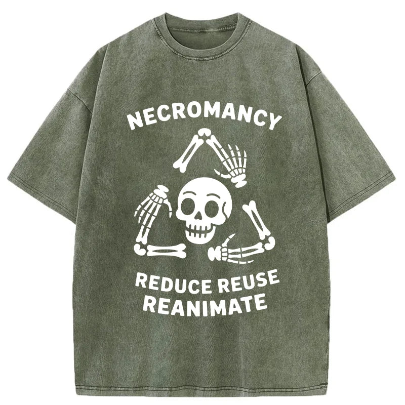 Unisex 3R Skull  Washed T-Shirt