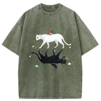 Unisex Opposite Underwater World Washed T-Shirt