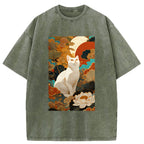 Unisex White Guardian Of The Vermilion Sun Washed T-Shirt