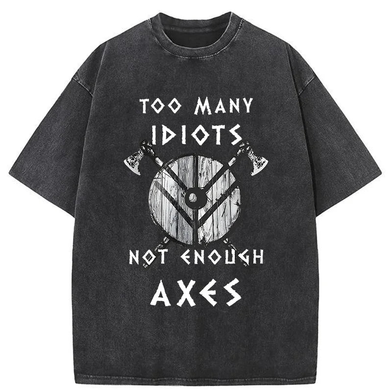 Unisex Viking Quotes Meme Washed T-Shirt