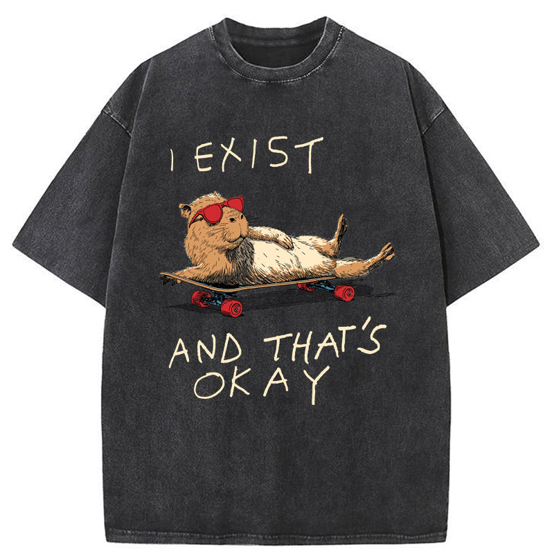 Unisex Existentially Chill Washed T-Shirt