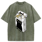 Unisex Have A Catgarette？ Washed T-Shirt