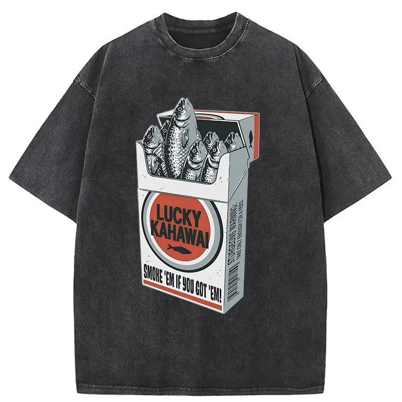 Japanese Lucky Kahawai Washed T-Shirt