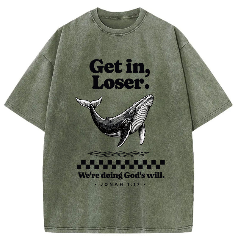 Unisex Follow God's Will Washed T-Shirt