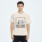 Unisex Emotional Support Cat Washed T-Shirt