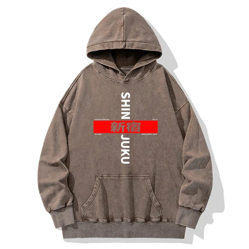 Shinjuku Prefecture Japan Washed Hoodie