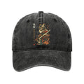 Cat Samurai Japanese Art Washed Cap