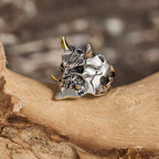 Samurai Mask Skull Ring