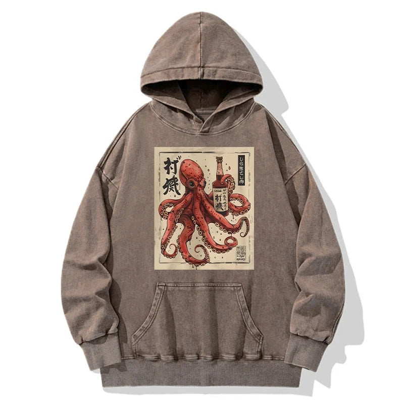 Osaka Saké Octopus Washed Hoodie