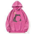 Matsumoto Hoji Woodblock Print Frog Washed Hoodie