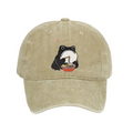 Funny Frog Eating Ramen Washed Cap