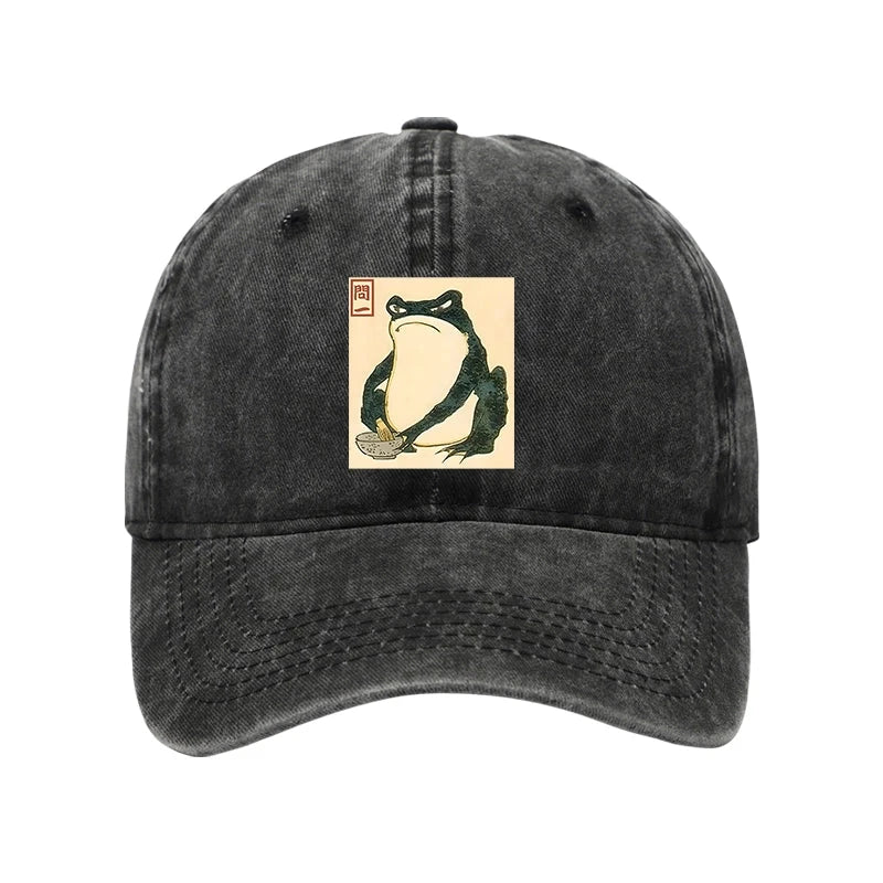 Matsumoto Hoji Japanese Frog Washed Cap