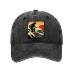 The Great Wave Washed Cap