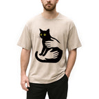 Hug A Black Cat Washed T-Shirt