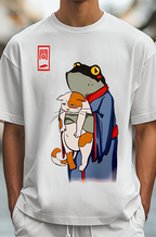 Frog And Cat Japanese Style Classic Tee