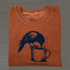 Cawfee Crow Folded Washed T-shirt