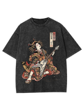 Unisex Geisha Riot Printed Washed Tee