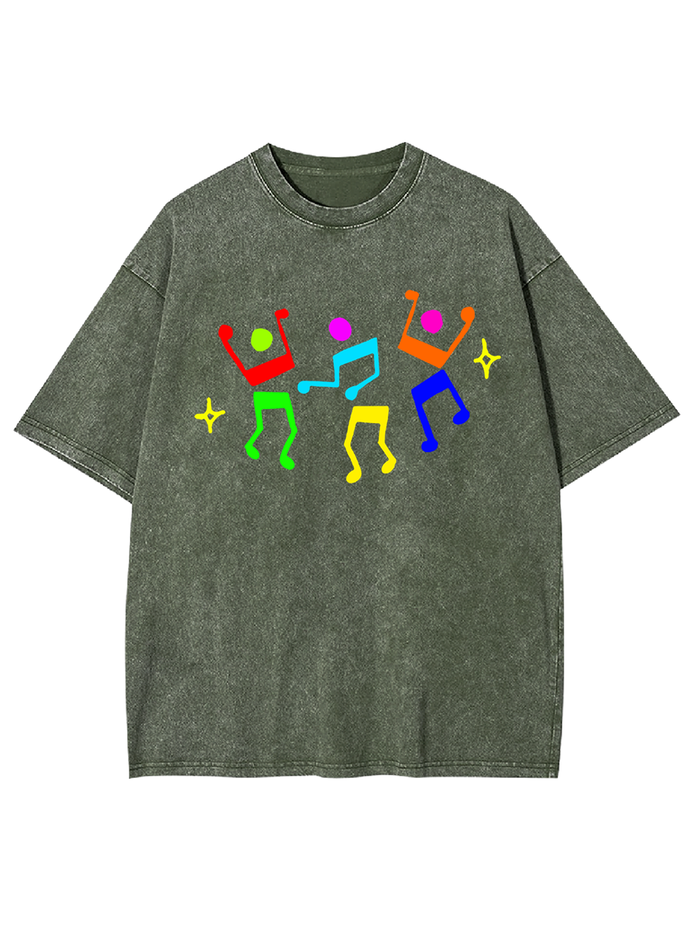 Unisex Dance Till Collapse Printed Washed Tee