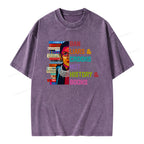 Ban Liars and Crooks Not History and Books Unisex Washed T-shirt