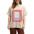 Les Sardines Red Stripes Fisherman Washed T-Shirt