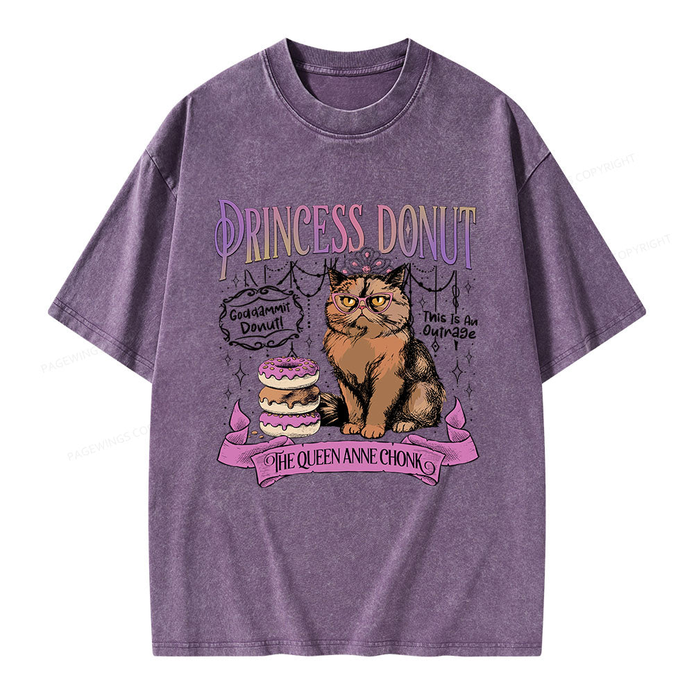 Princess Donut Unisex Washed T-shirt
